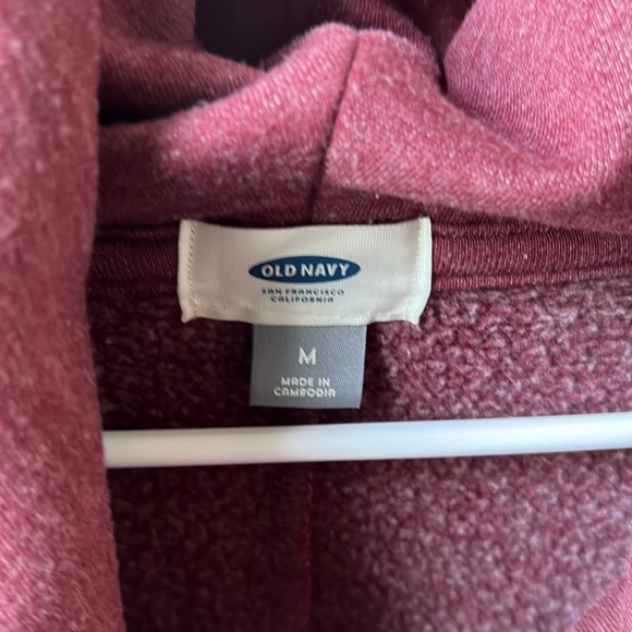 Burgundy pullover with large front pocket - Picture 3 of 4